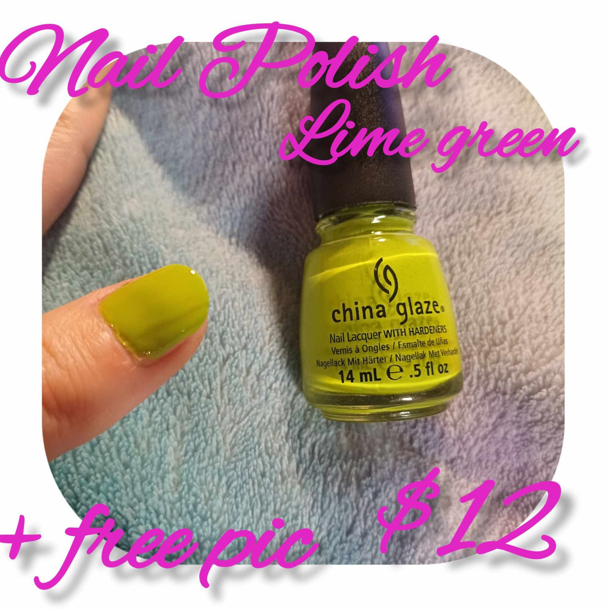 Only for the bold lime green polish