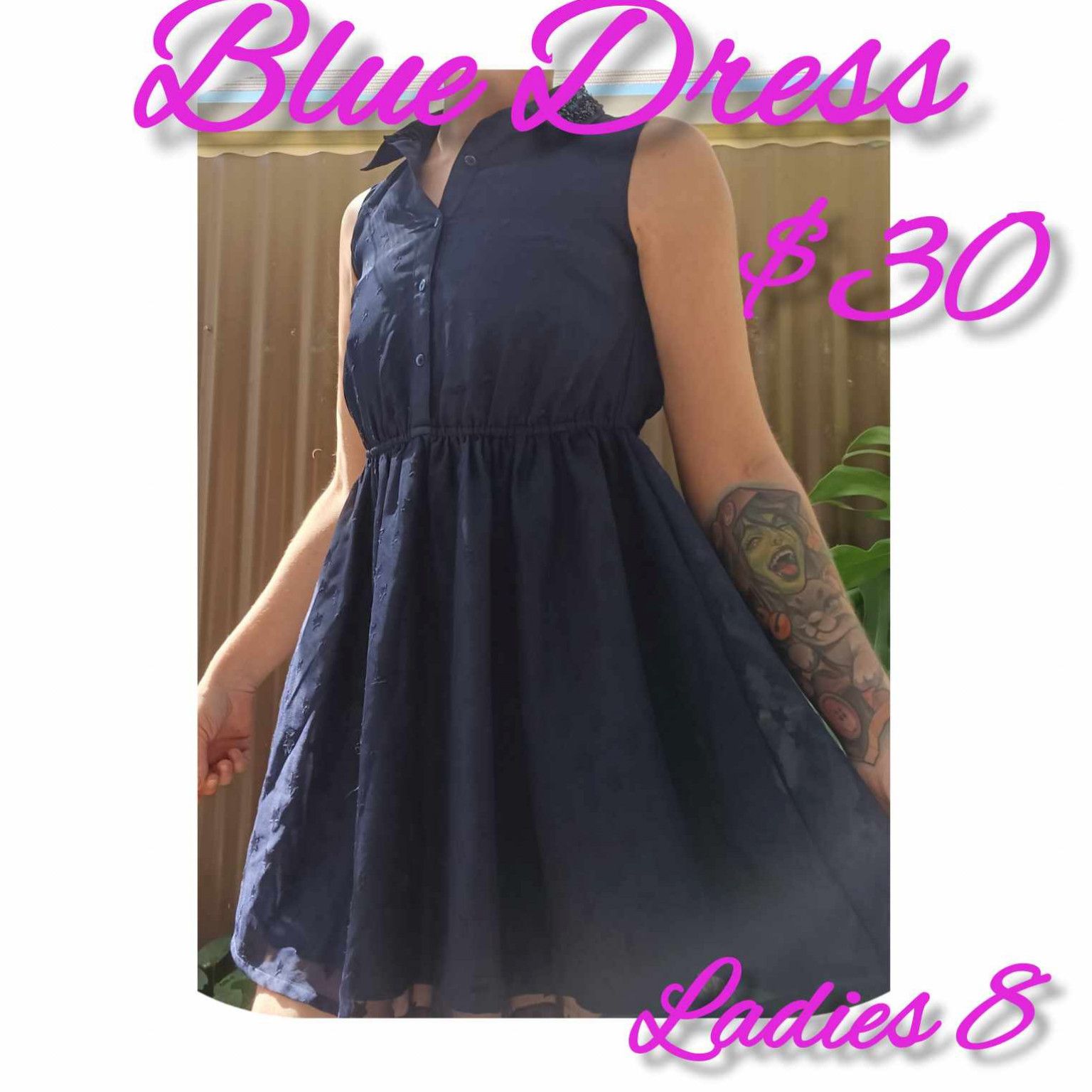 Blue dress Ladies size 8