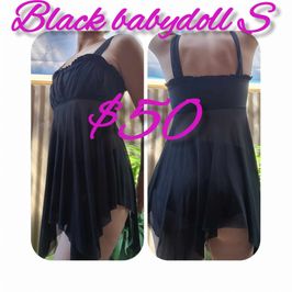 Black cute as babydoll S