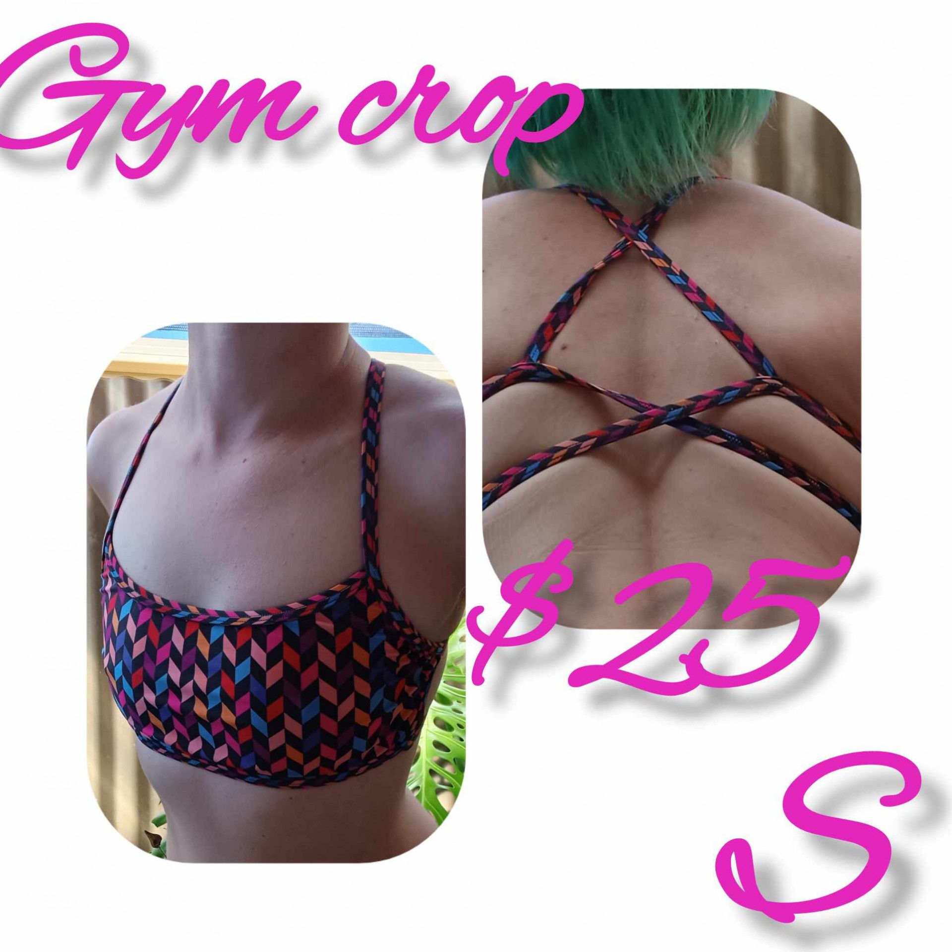 extra cute gym crop S bright colours