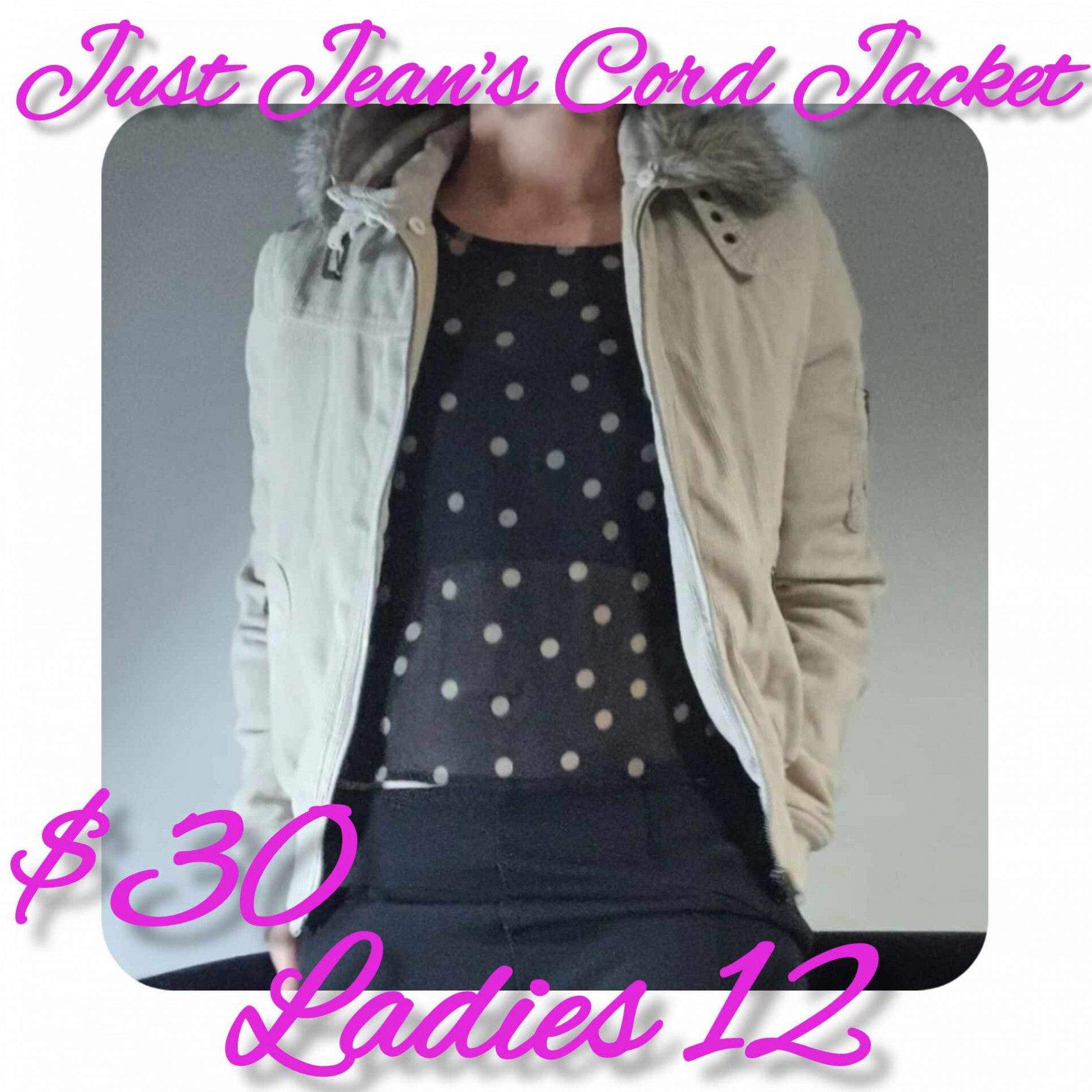 Cream Cord Jacket 12