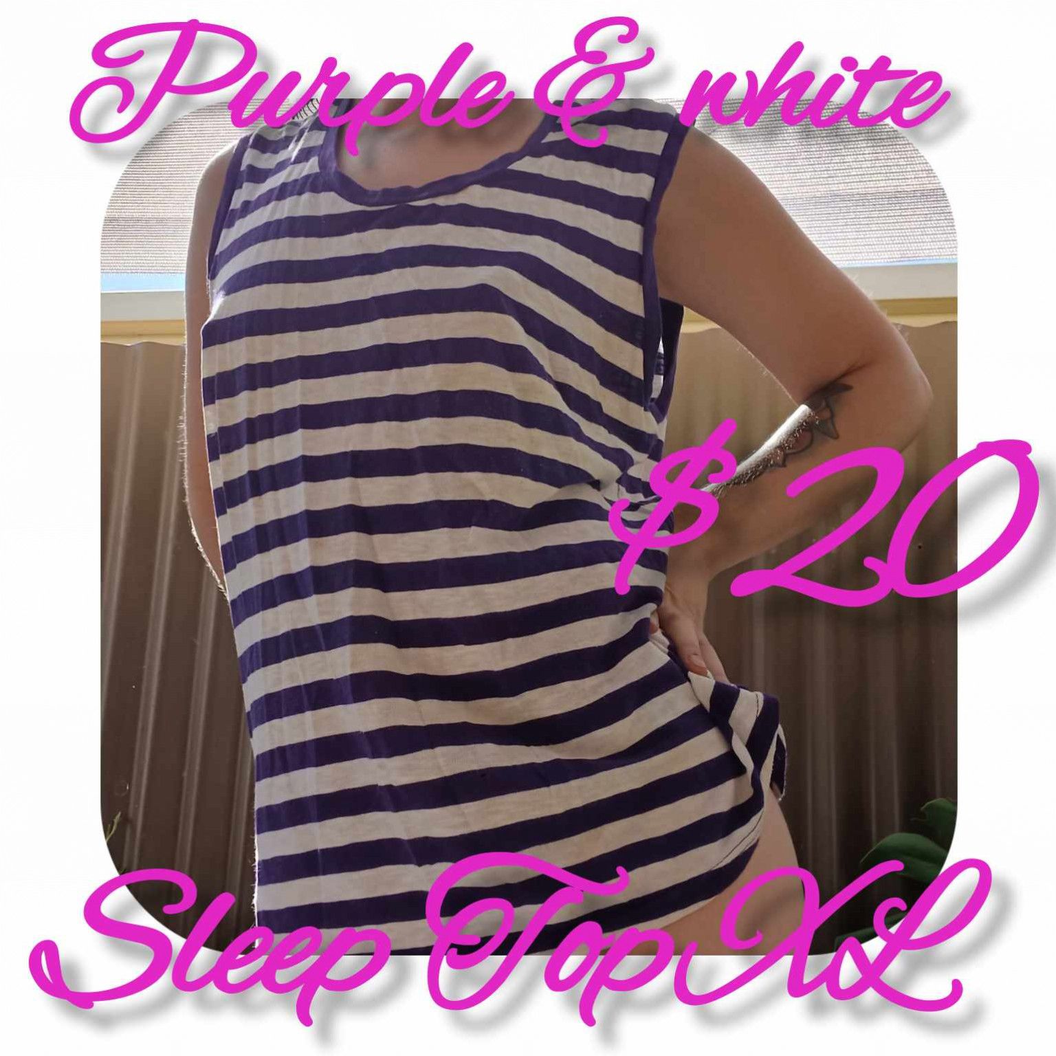 Bonds striped night top XL