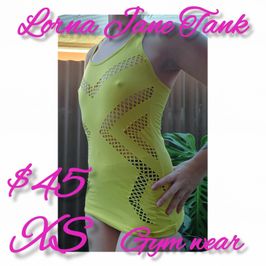 Lorna Jane yellow sexy as Tank top gym wear XS