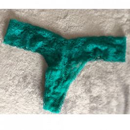 Green Lace Thong