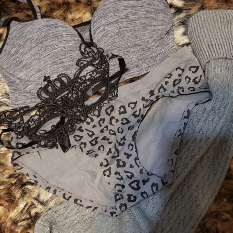 Grey Panty and Bra Set