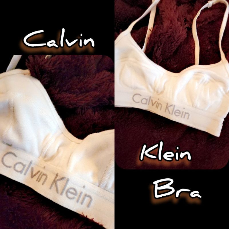 WHITE CALVIN KLEIN BRA