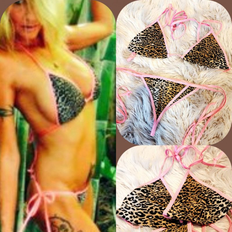 LE0PARD STRING BIKINI