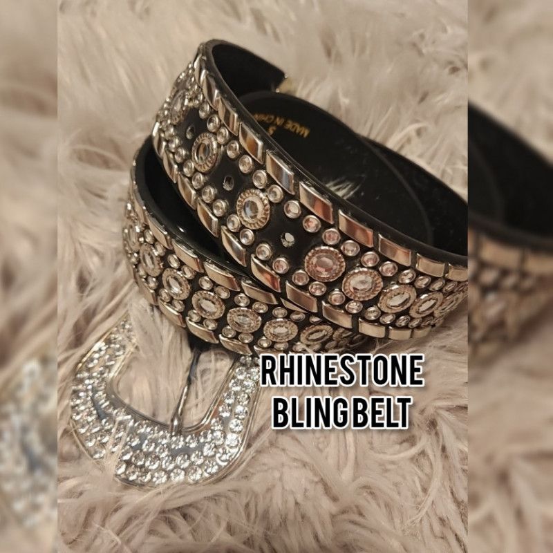 RHINESTONE BLING BELT