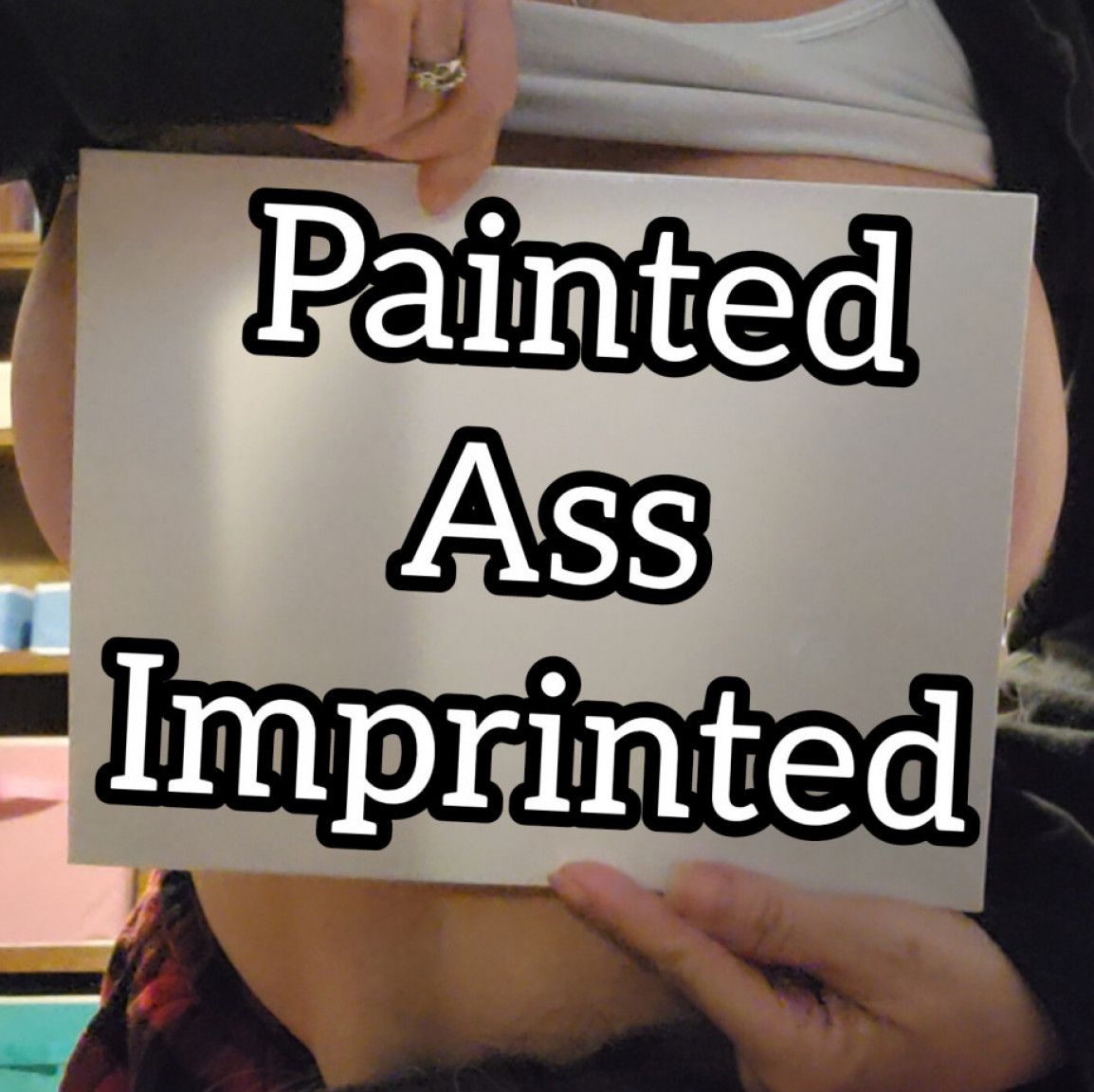 CANVAS PAINTED ASS IMPRINTED