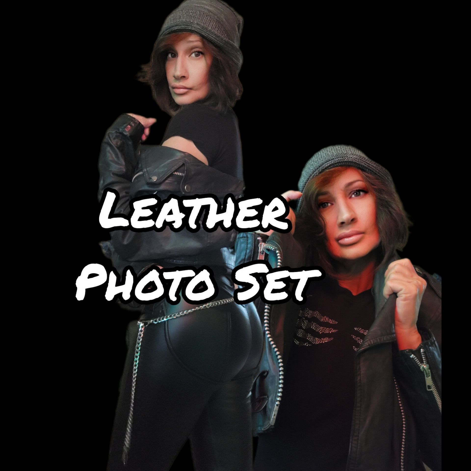 LEATHER LARGE PHOTO SET WITH BONUS VIDS