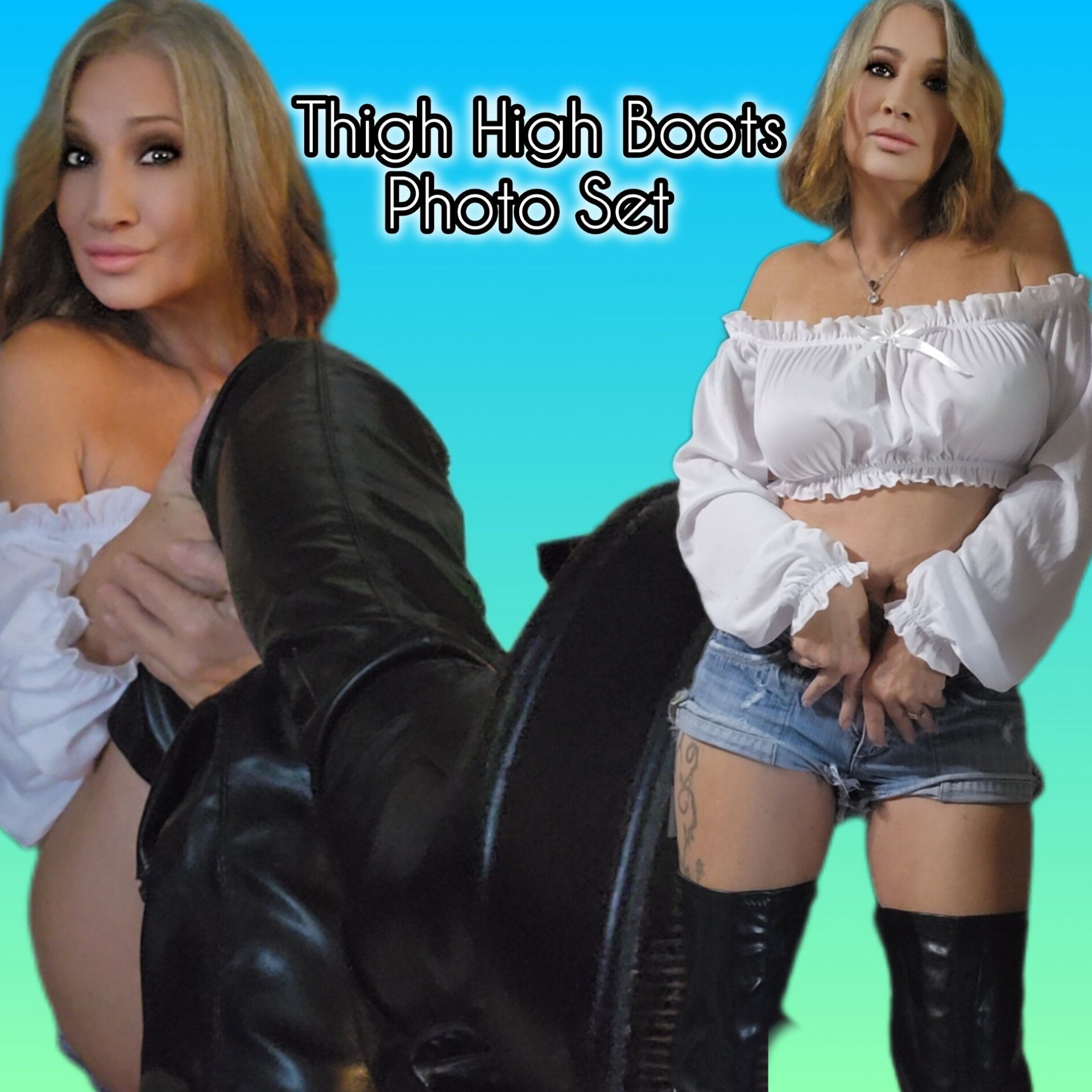 THIGH HIGH BOOTS PHOTO SET