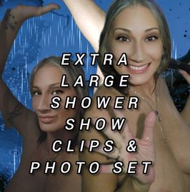 LARGE SHOWER SHOW PHOTO AND CLIP SET