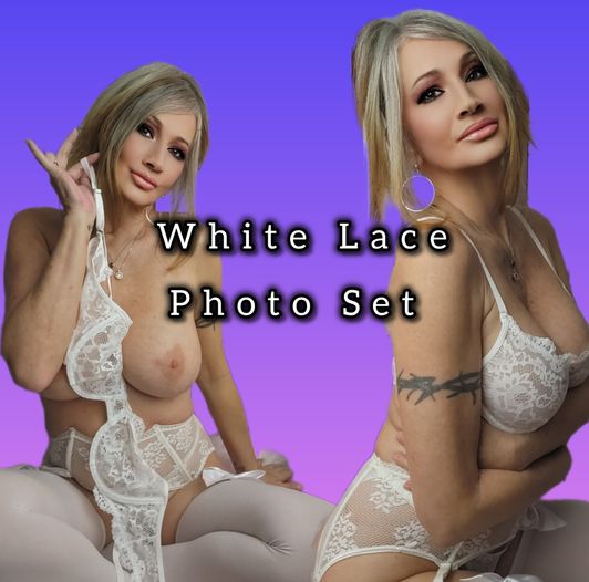 WHITE LACE PHOTO SET