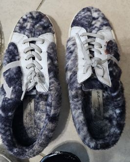 Well Worn Smelly Fuzzy Sneakers