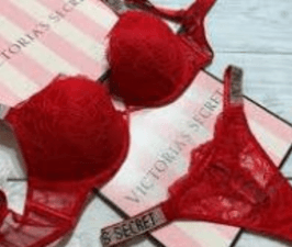 Embroidery PushUp Bra Red