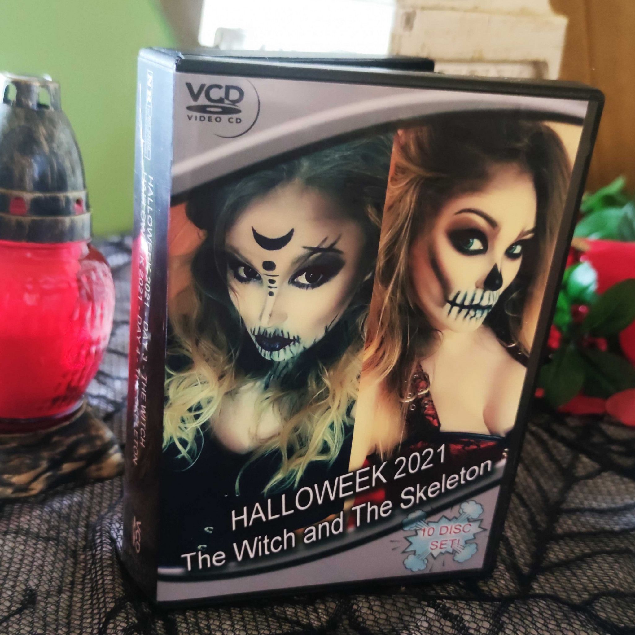 Halloweek 2021 Day 3 and 4 Witch and Skeleton 10 VCD SET