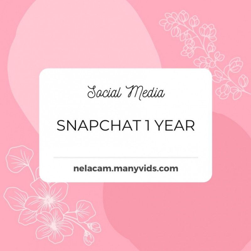 My Private Snapchat 1 Year