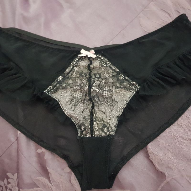 Frilly sheer panties