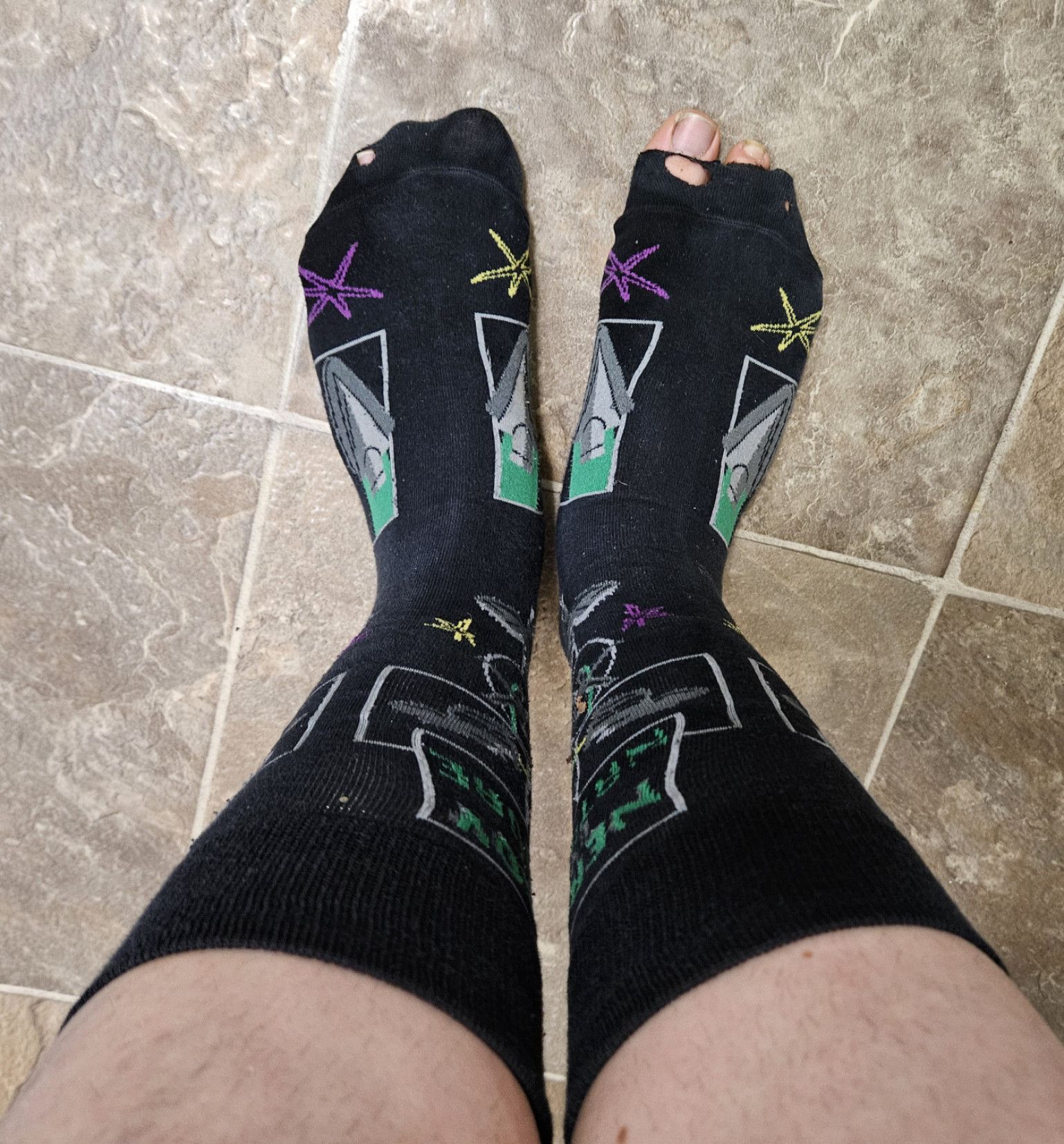 Nerdy by Nature Holey Sweaty Socks