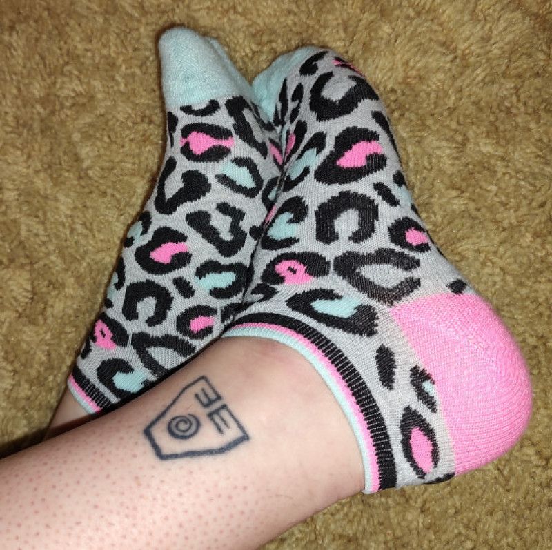 Girly leopard socks