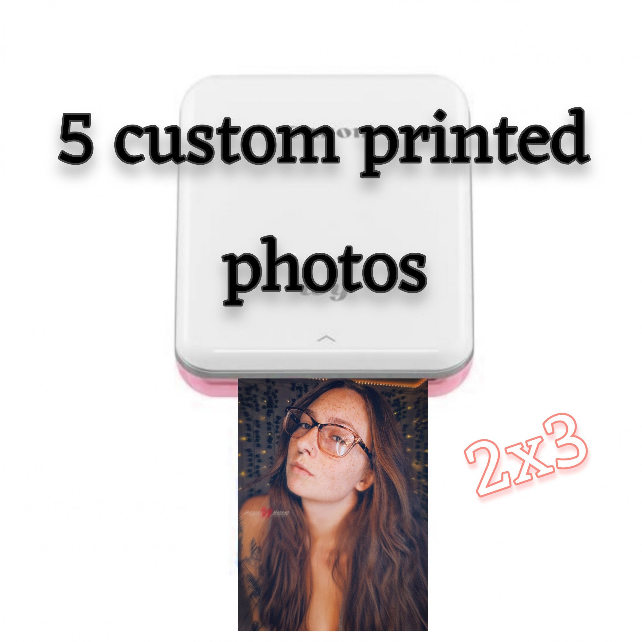 5 custom printed photos