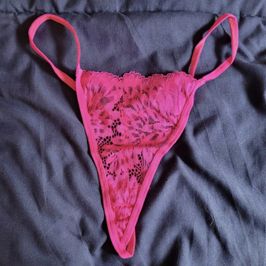 Pink Naughty Neon G String Panty