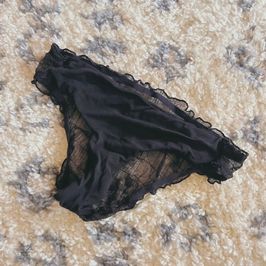 Sheer Black Cheeky Panty