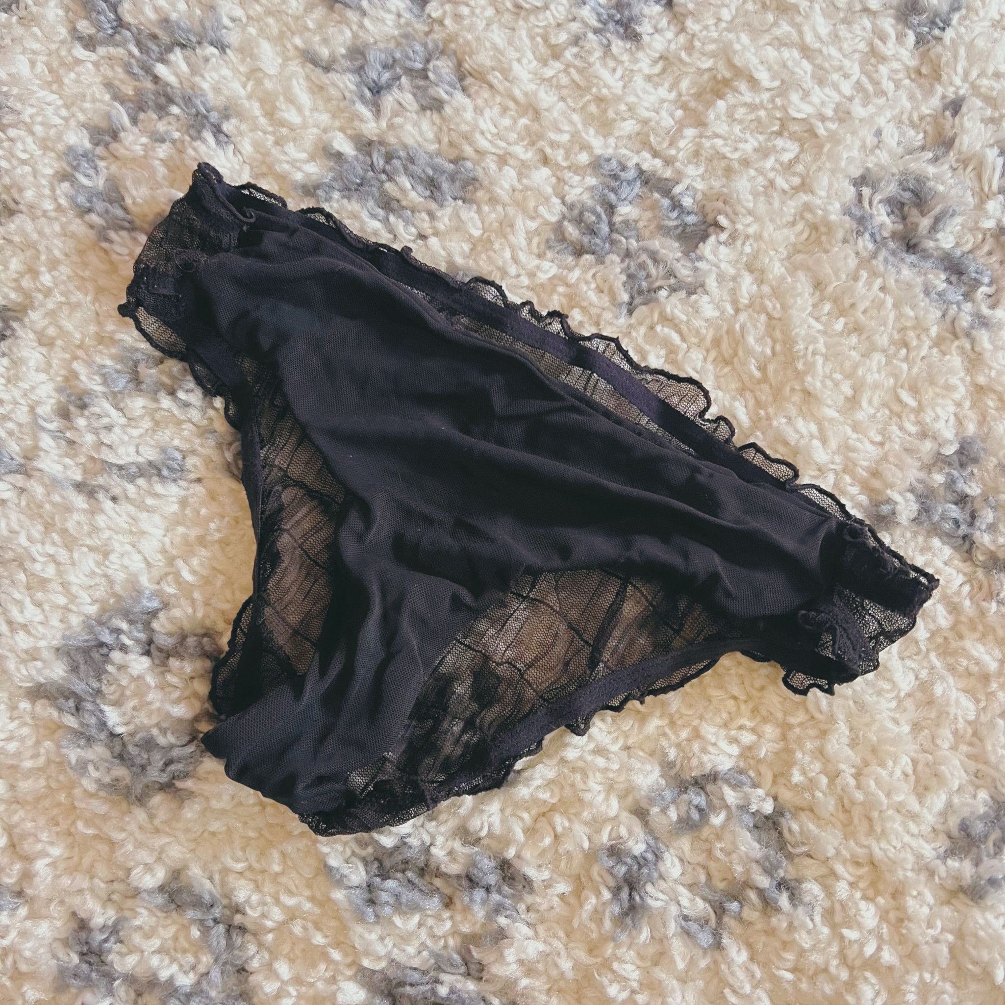 Sheer Black Cheeky Panty