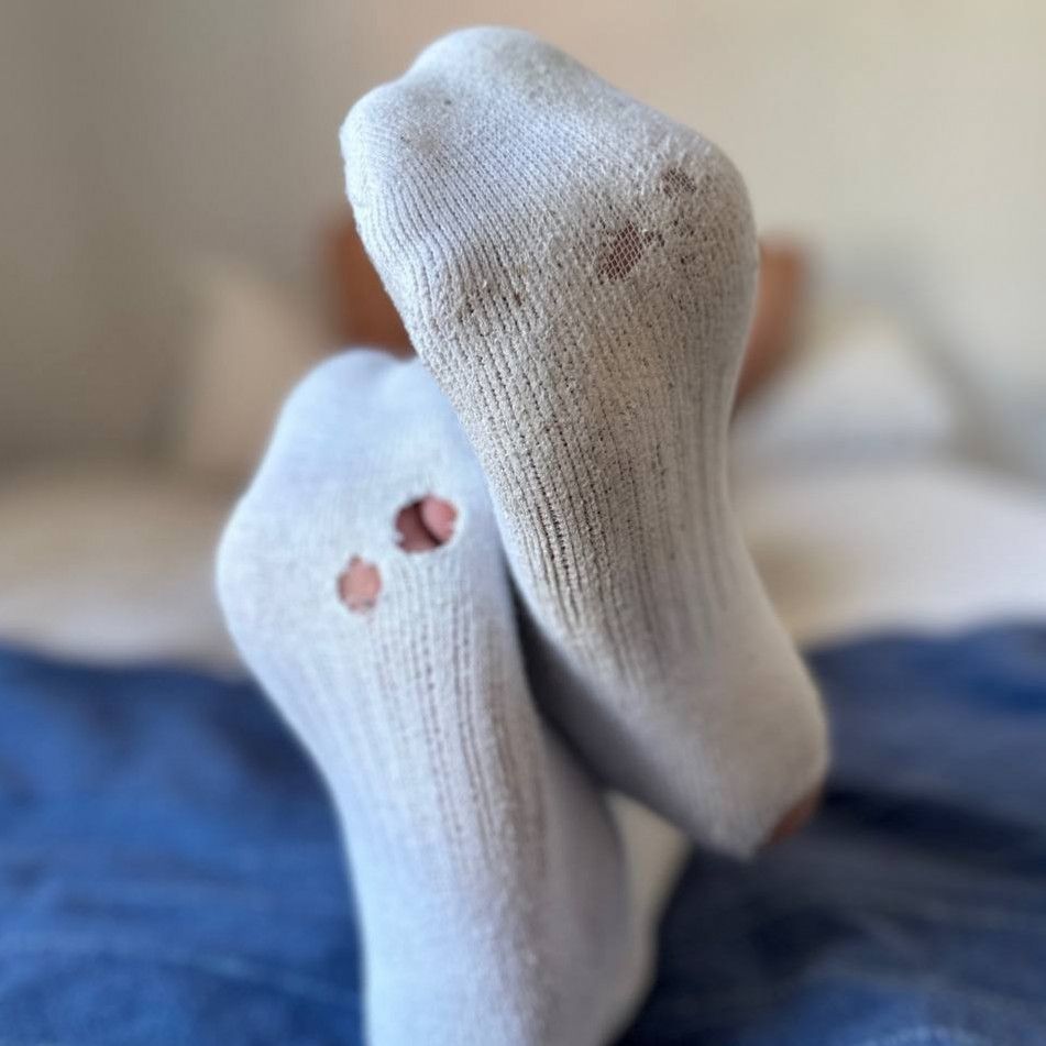 My worn dirty socks