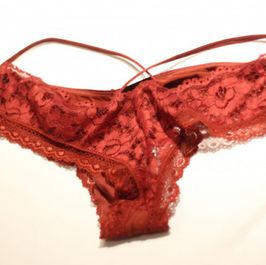 Red Lace Thong