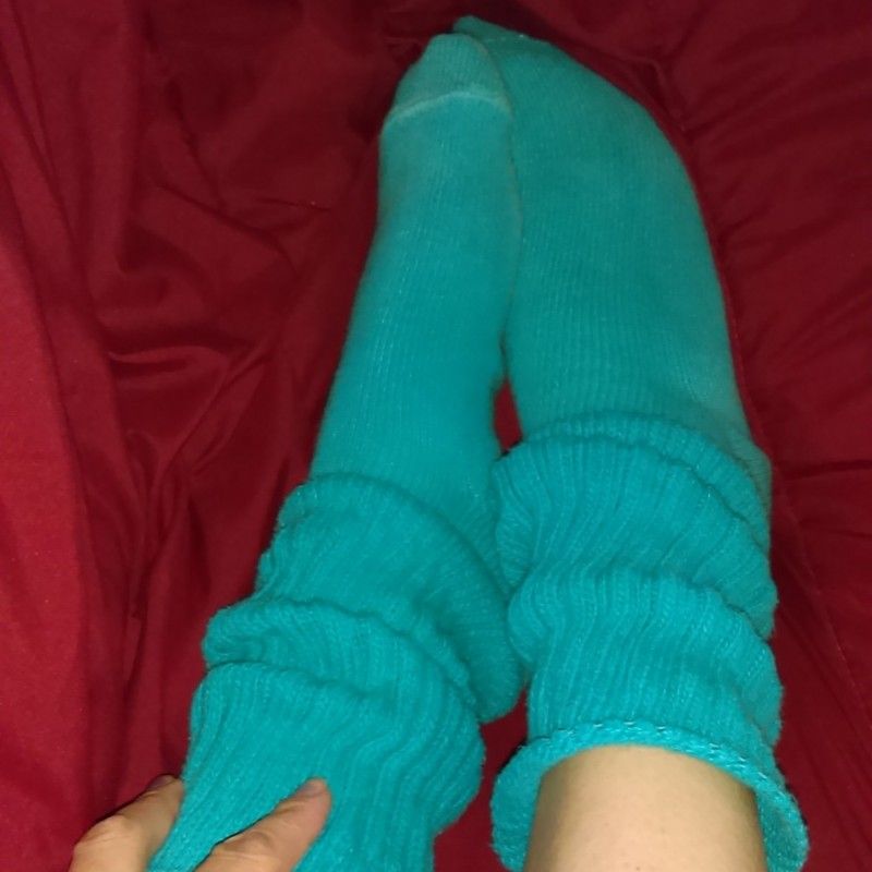 Teal Short School Girl Socks