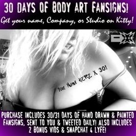 30 Days of Body Art Fansigns!