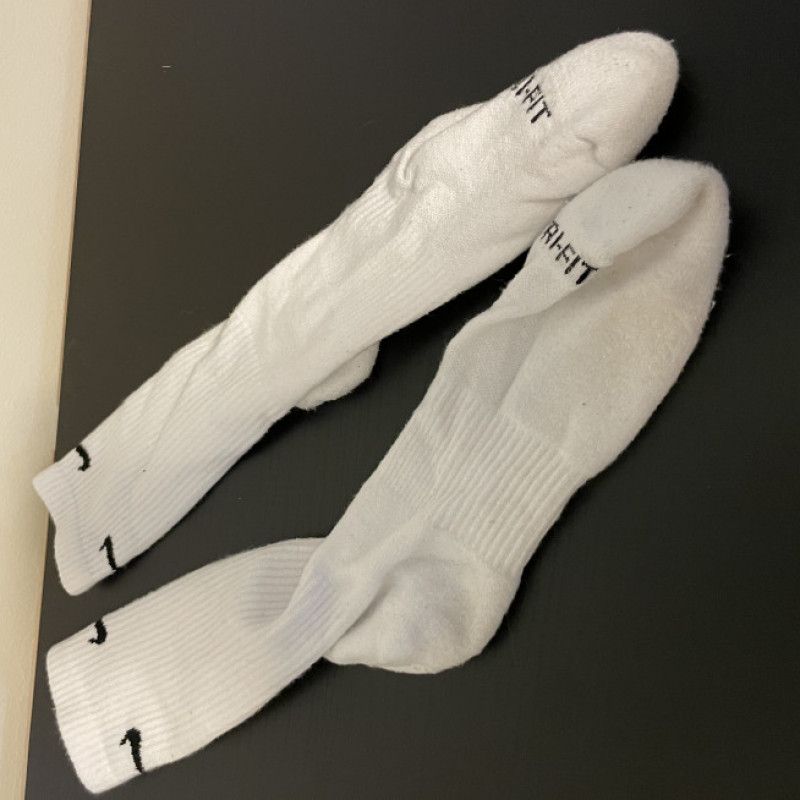 Mens White Nike Socks long