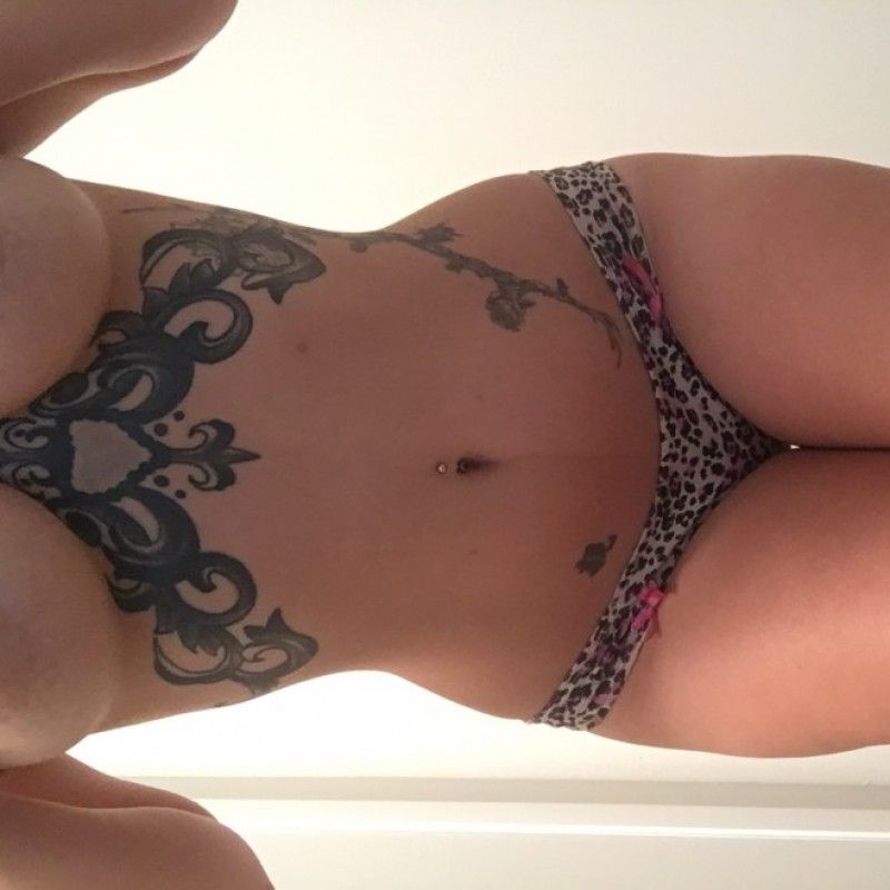 Worn cheetah print panties