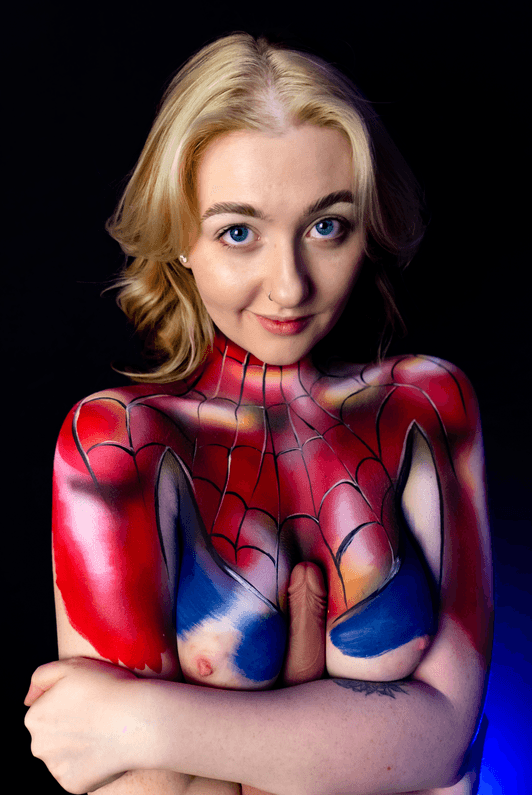 Mary Jane Spider Body Paint Photo Set