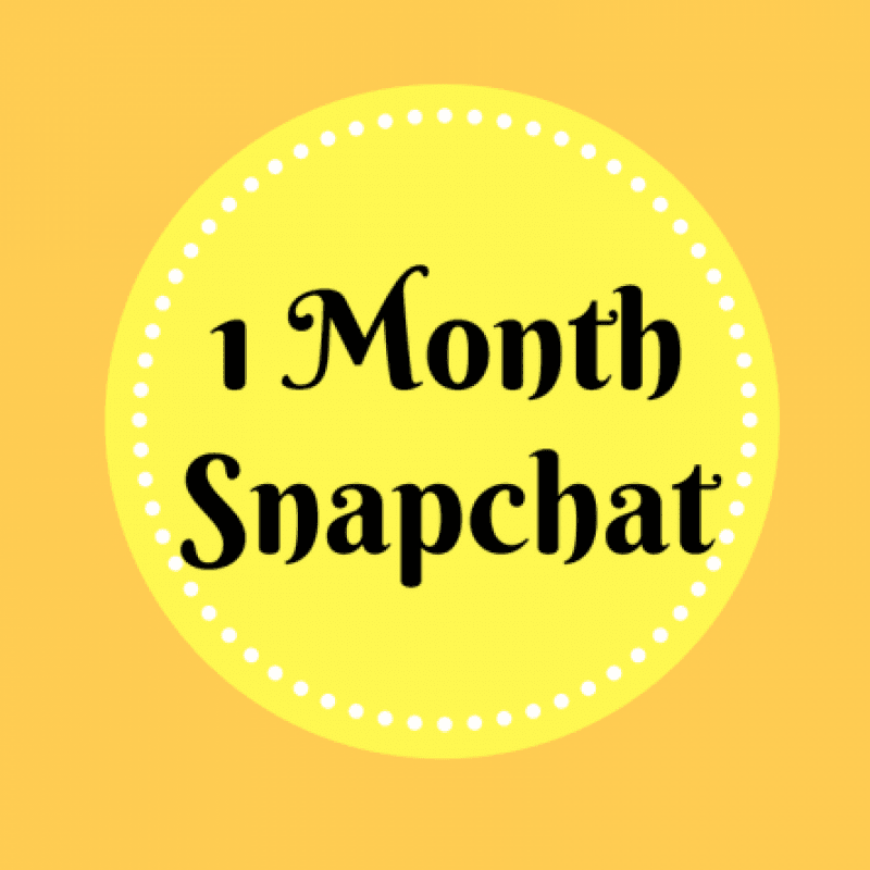 1 Month of Snapchat