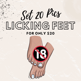 SET 20 PICS LICKING FEET