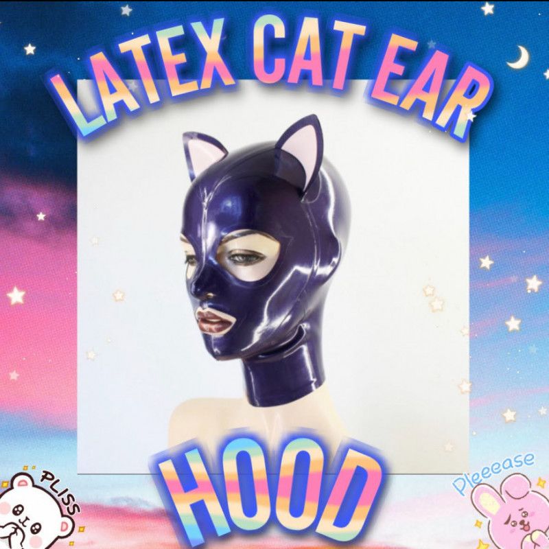 Fund A Latex Cat Ear Hood!