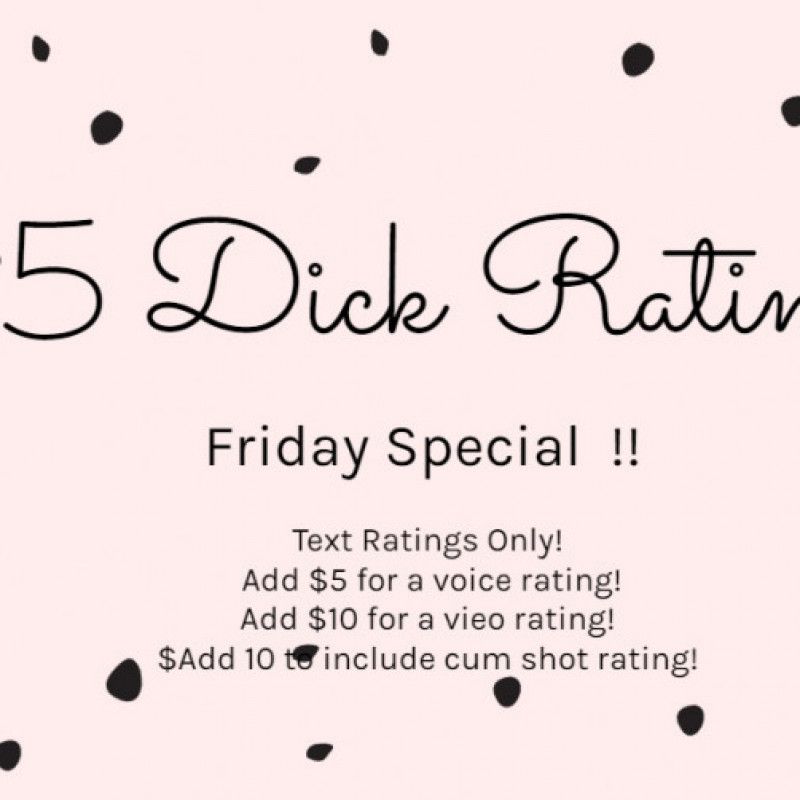 FRIDAY SPECIAL 5 Text Dick Rating