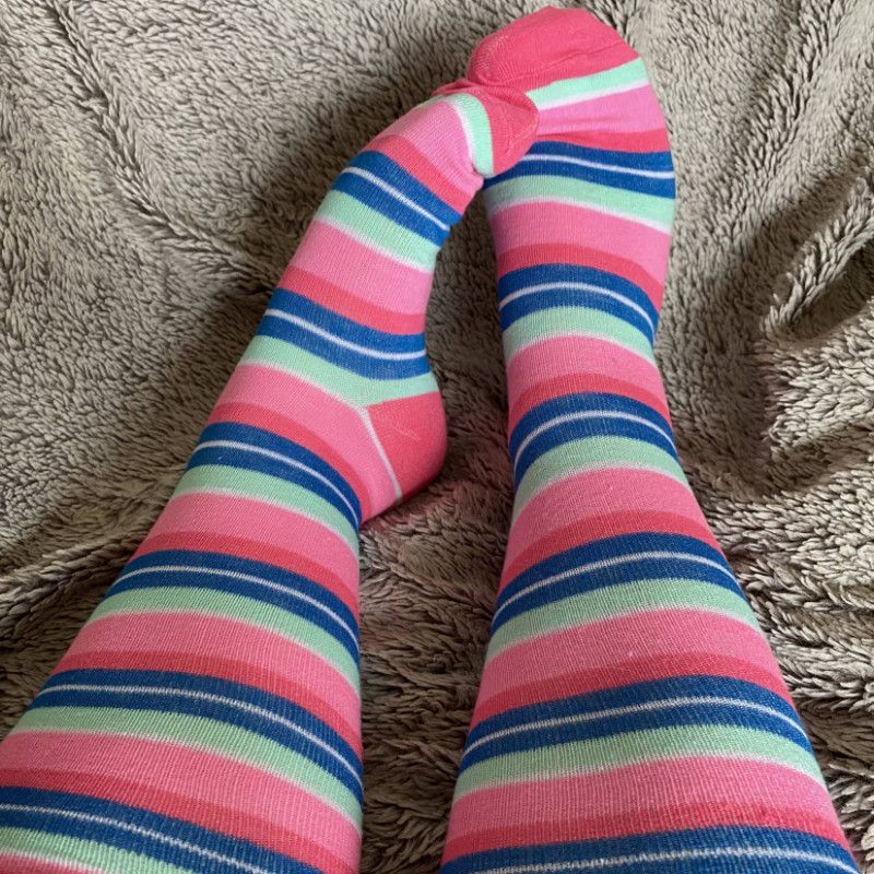 Silly Kitty Worn Socks