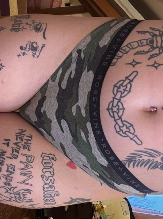 Army Print Seduction Thong