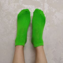 Neon green socks