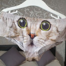 CAT PANTIES USED BY KITTY LOVE PORNSTAR