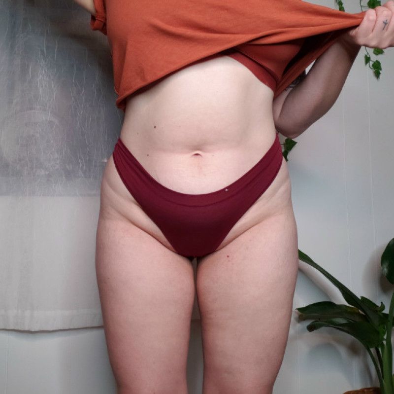 Red Cotton Thong