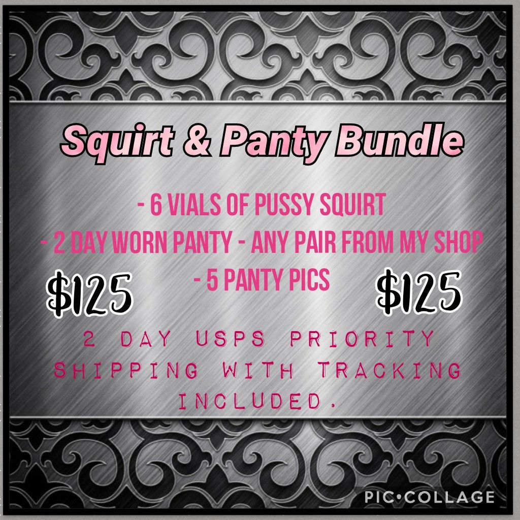 Extreme Squirt and Panty Bundle