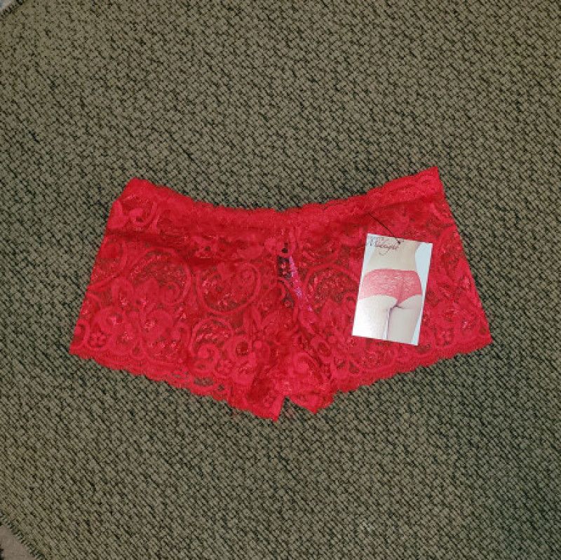 Red Lace Boyshort