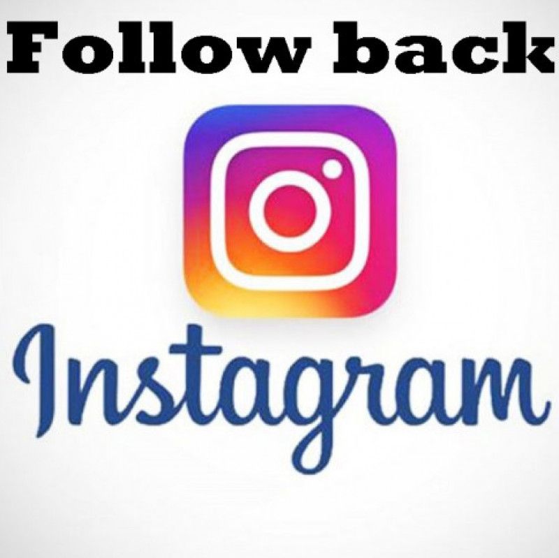 Follow back on Instagram