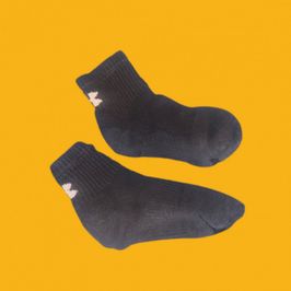 Mid Length Black Under Armor Socks