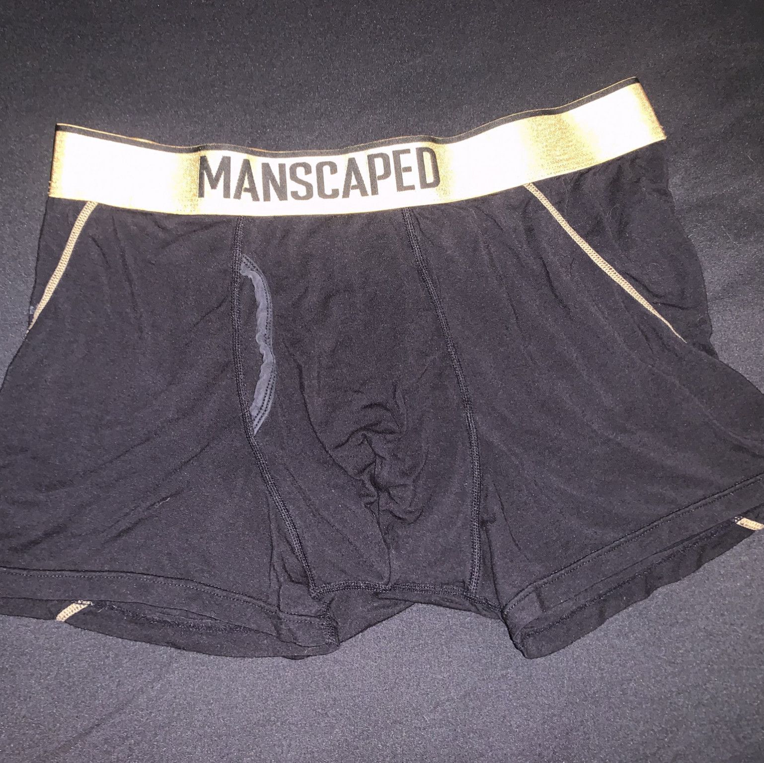 Black and Gold Manscaped Boxer Briefs