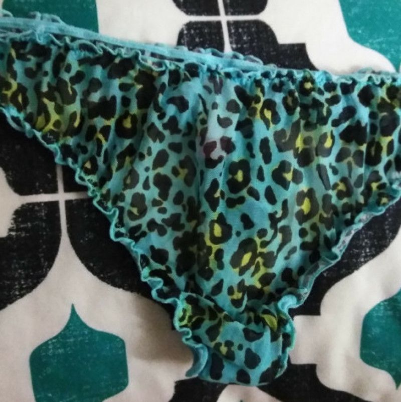 Worn Leopard Print Thong